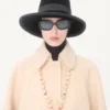 Peacoat aus drapierter Wolle Peacoat aus drapierter Wolle
