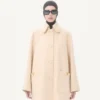 Peacoat aus drapierter Wolle Peacoat aus drapierter Wolle