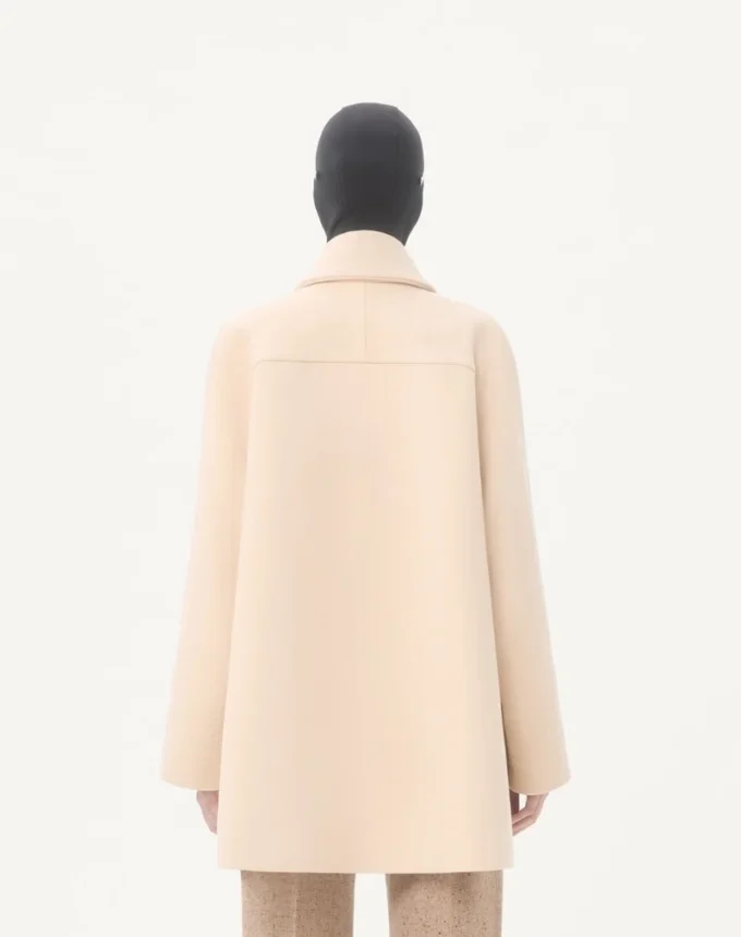 Peacoat aus drapierter Wolle Peacoat aus drapierter Wolle