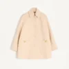 Peacoat aus drapierter Wolle Peacoat aus drapierter Wolle
