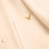 Peacoat aus drapierter Wolle Peacoat aus drapierter Wolle