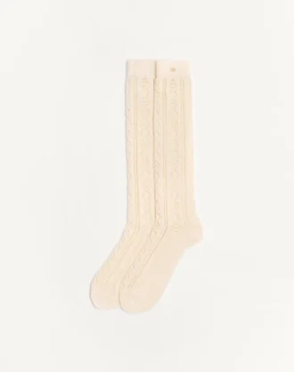 Perforierte Baumwollsocken mit Vlogo