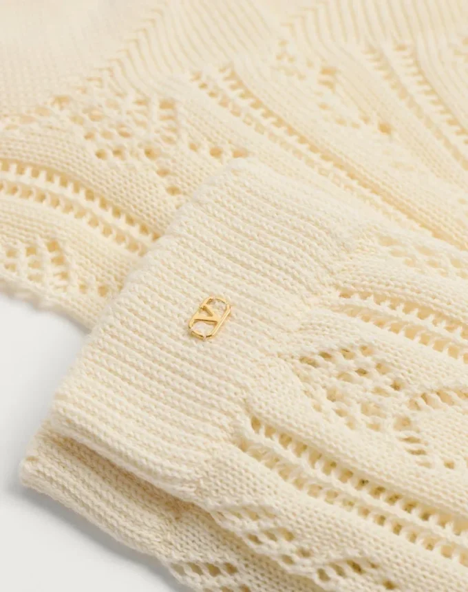Perforierte Baumwollsocken mit Vlogo