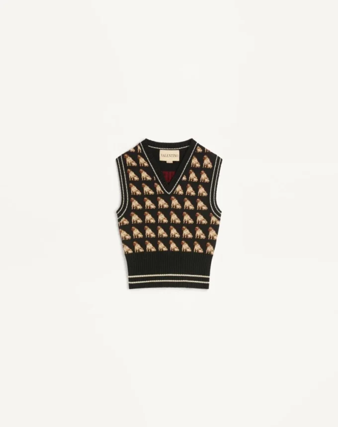 Petit Charles Jacquard-Wollweste Petit Charles Jacquard-Wollweste