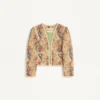 Piqué-Jacke mit Voyage Imaginaire Paisley-Print Piqué-Jacke mit Voyage Imaginaire Paisley-Print