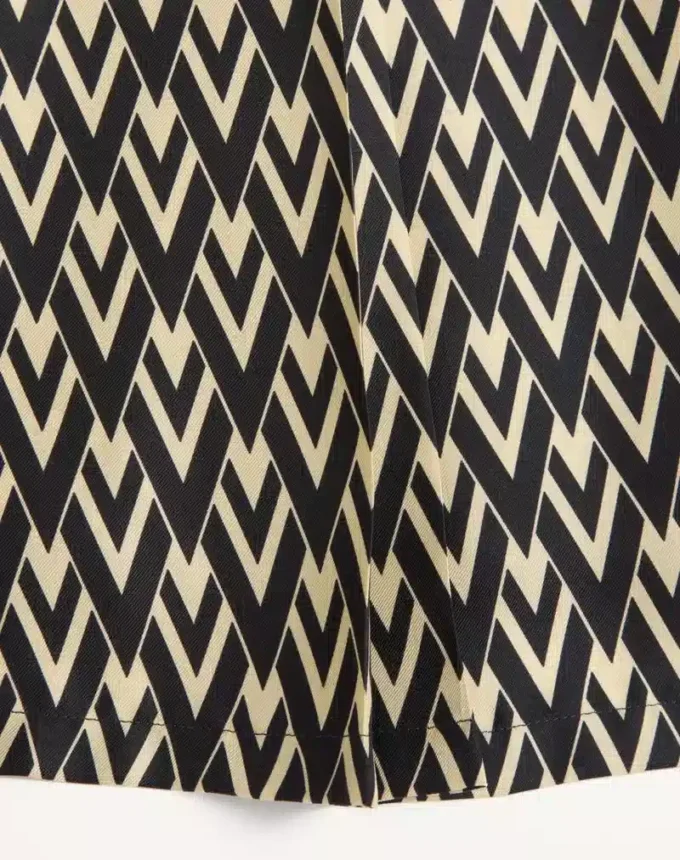 Plisseerock aus Twill Toute La V Plisseerock aus Twill Toute La V