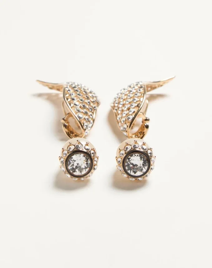 Poetique Des Gouttes Ohrringe aus Metall, Perlen und Swarovski®-Kristallen Poetique Des Gouttes Ohrringe aus Metall, Perlen und Swarovski®-Kristallen