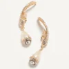 Poetique Des Gouttes Ohrringe aus Metall, Perlen und Swarovski®-Kristallen Poetique Des Gouttes Ohrringe aus Metall, Perlen und Swarovski®-Kristallen