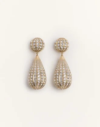 Poetique Des Gouttes Ohrringe aus Metall und Swarovski®-Kristallen Poetique Des Gouttes Ohrringe aus Metall und Swarovski®-Kristallen