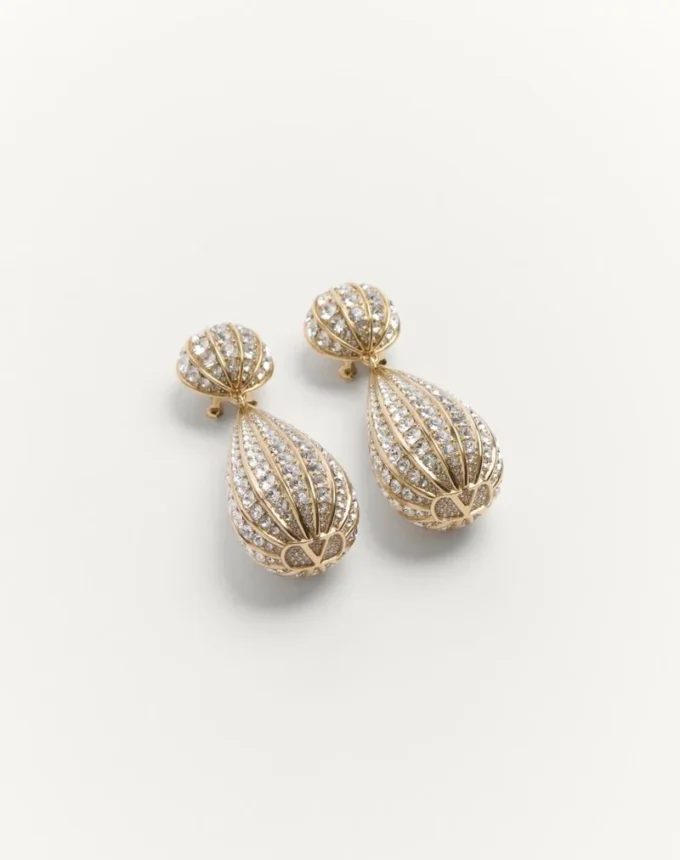 Poetique Des Gouttes Ohrringe aus Metall und Swarovski®-Kristallen
