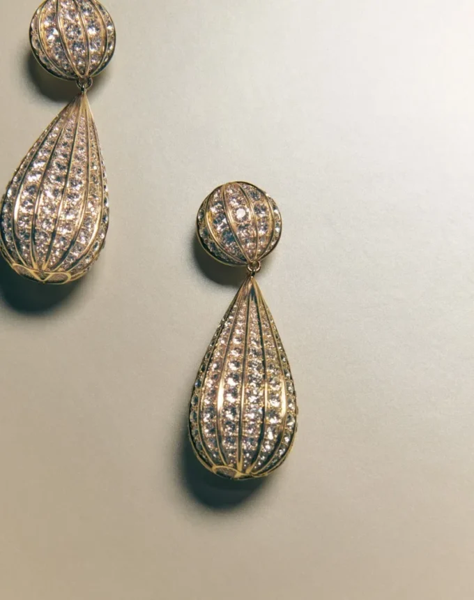 Poetique Des Gouttes Ohrringe aus Metall und Swarovski®-Kristallen