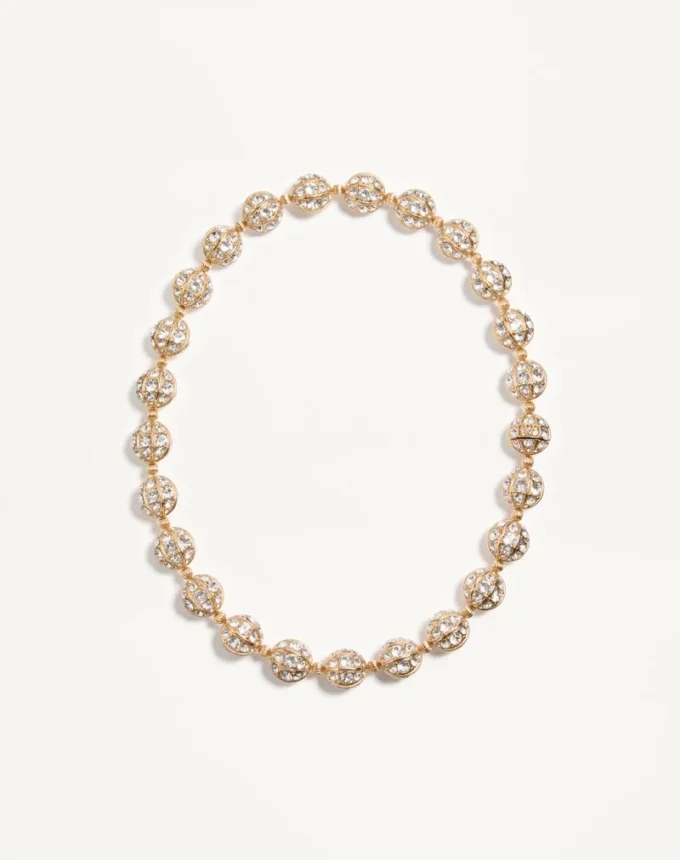 Poetiques Des Gouttes Halskette aus Metall und Swarovski®-Kristallen Poetiques Des Gouttes Halskette aus Metall und Swarovski®-Kristallen