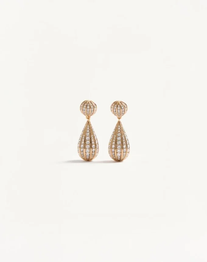 Poetiques Des Gouttes Ohrringe aus Metall und Swarovski®-Kristallen