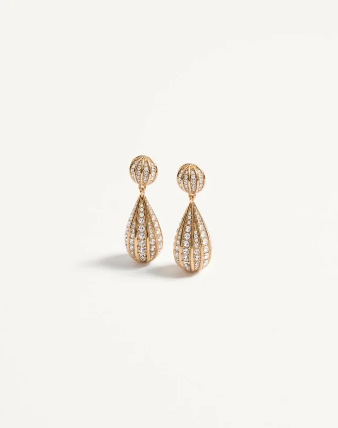 Poetiques Des Gouttes Ohrringe aus Metall und Swarovski®-Kristallen