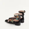 Preshoes Ballerinas mit Riemchen aus Ziegenleder mit Schmuckknöpfen 20 mm Preshoes Ballerinas mit Riemchen aus Ziegenleder mit Schmuckknöpfen 20 mm