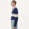 Pullover aus Wolle und Baumwolle mit Chez Valentino Jacquard-Muster Pullover aus Wolle und Baumwolle mit Chez Valentino Jacquard-Muster