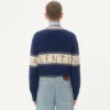 Pullover aus Wolle und Baumwolle mit Chez Valentino Jacquard-Muster Pullover aus Wolle und Baumwolle mit Chez Valentino Jacquard-Muster