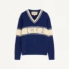 Pullover aus Wolle und Baumwolle mit Chez Valentino Jacquard-Muster Pullover aus Wolle und Baumwolle mit Chez Valentino Jacquard-Muster