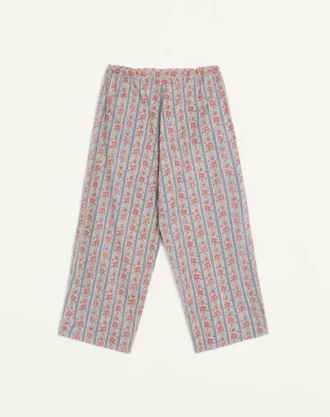 Pyjama-Hose aus Baumwoll-Musselin mit Voyage Imaginaire-Print Pyjama-Hose aus Baumwoll-Musselin mit Voyage Imaginaire-Print