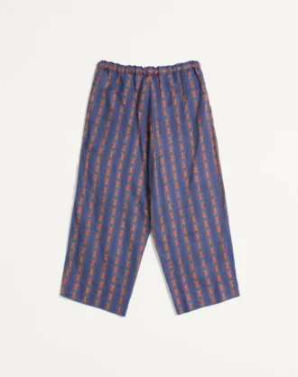 Pyjama-Hose aus Leinen mit Voyage Imaginaire-Print
