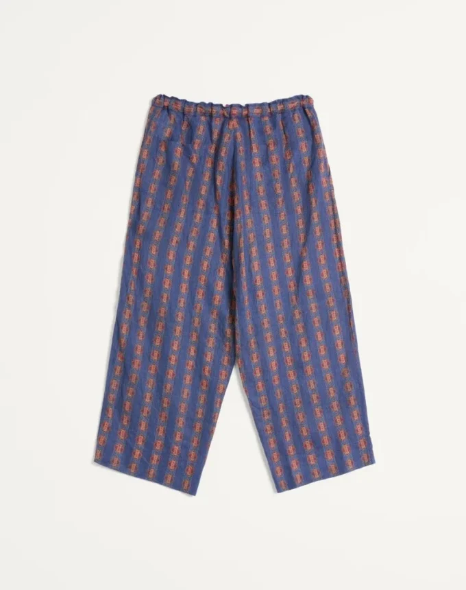 Pyjama-Hose aus Leinen mit Voyage Imaginaire-Print Pyjama-Hose aus Leinen mit Voyage Imaginaire-Print