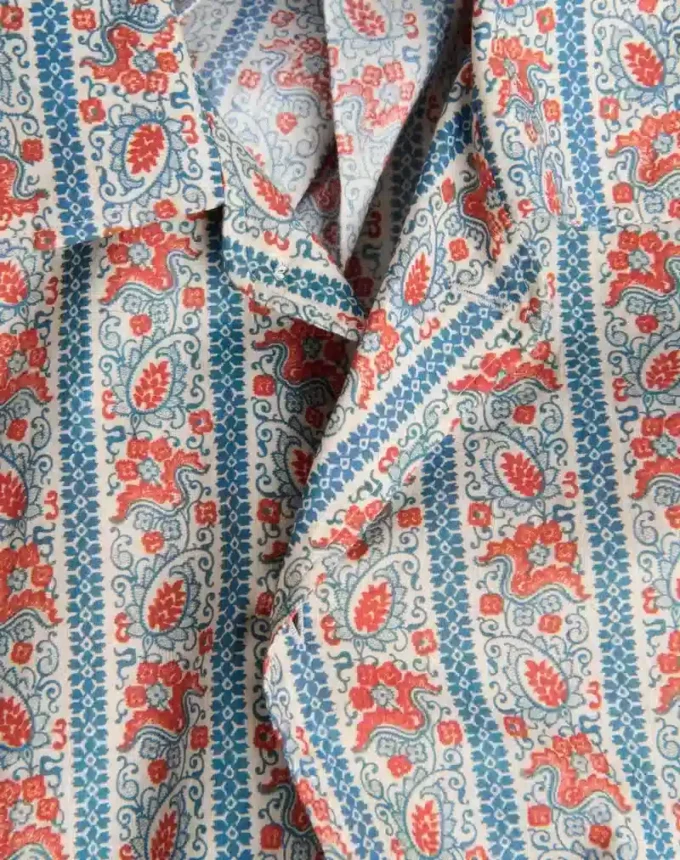 Pyjamahemd aus Baumwoll-Musselin mit Voyage Imaginaire-Print Pyjamahemd aus Baumwoll-Musselin mit Voyage Imaginaire-Print
