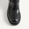 Rayons Bikerstiefel aus Kalbsleder und Nappaleder mit Chevron-Muster 40 mm Rayons Bikerstiefel aus Kalbsleder und Nappaleder mit Chevron-Muster 40 mm