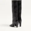Rayons Nappa-Stiefel mit Chevron-Muster 100 mm Rayons Nappa-Stiefel mit Chevron-Muster 100 mm