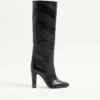 Rayons Nappa-Stiefel mit Chevron-Muster 100 mm Rayons Nappa-Stiefel mit Chevron-Muster 100 mm