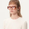 Rechteckige Acetatbrille im Stil der 70er Jahre Rechteckige Acetatbrille im Stil der 70er Jahre