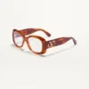 Rechteckige Acetatbrille im Stil der 70er Jahre Rechteckige Acetatbrille im Stil der 70er Jahre