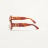 Rechteckige Acetatbrille im Stil der 70er Jahre Rechteckige Acetatbrille im Stil der 70er Jahre