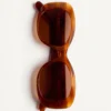 Rechteckige Acetatbrille im Stil der 70er Jahre Rechteckige Acetatbrille im Stil der 70er Jahre