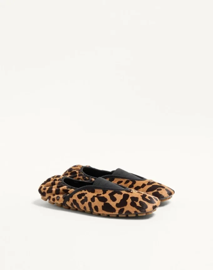 Rhytmika Ballerina aus Haarcalf mit Fauve Eclat-Print