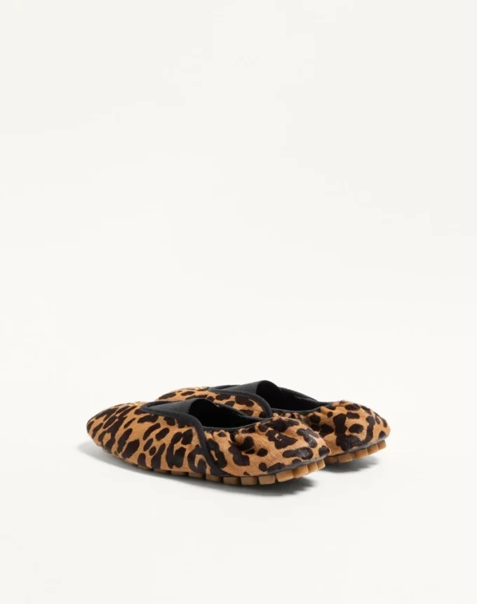 Rhytmika Ballerina aus Haarcalf mit Fauve Eclat-Print