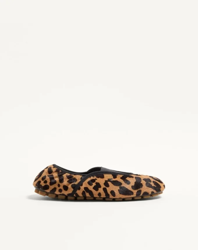 Rhytmika Ballerina aus Haarcalf mit Fauve Eclat-Print