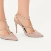 Rockstud Ankle Strap Pump 100 mm