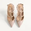 Rockstud Ankle Strap Pump 100 mm