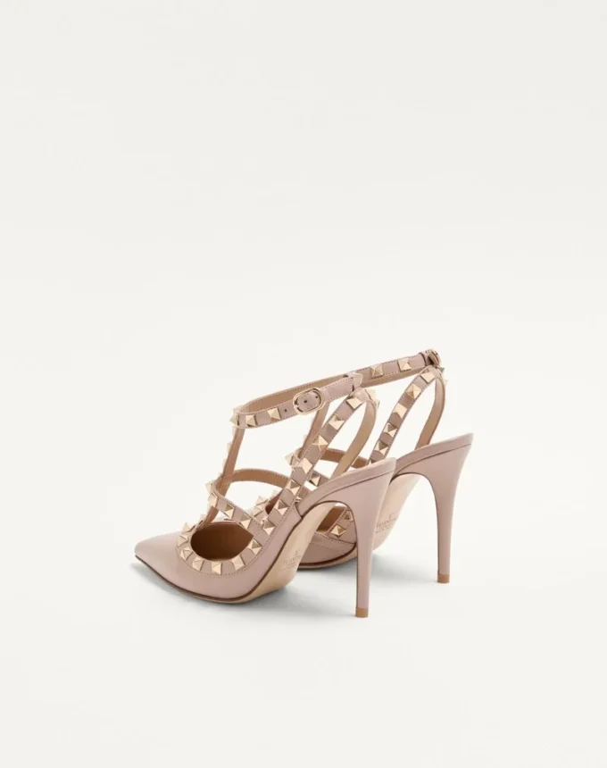 Rockstud Ankle Strap Pump 100 mm