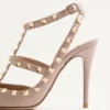 Rockstud Ankle Strap Pump 100 mm