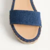 Rockstud Double Flatform Sandal aus Denim 55 mm Rockstud Double Flatform Sandal aus Denim 55 mm