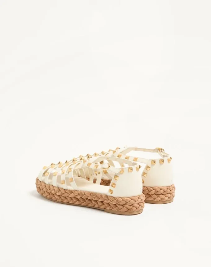 Rockstud Fishermen Kalbsleder-Sandalen 30 mm