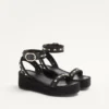 Rockstud Flatform Sandal aus Kalbsleder 45 mm Rockstud Flatform Sandal aus Kalbsleder 45 mm