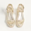 Rockstud Flatform-Sandalen aus laminiertem Nappaleder 45 mm Rockstud Flatform-Sandalen aus laminiertem Nappaleder 45 mm