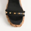 ROCKSTUD KEILABSATZ AUS KALBSLEDER 100 MM ROCKSTUD KEILABSATZ AUS KALBSLEDER 100 MM
