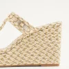 Rockstud Laminierte Nappa-Keilsandaletten 90 mm