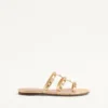 Rockstud Laminierte Nappa-Sandale