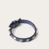 Rockstud Lederarmband mit Ruthenium-Nieten