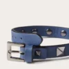 Rockstud Lederarmband mit Ruthenium-Nieten