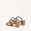 Rockstud Metallic-Sandalen aus Kalbsleder mit 60 mm Absatz